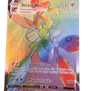 Pokemon TCG Scizor Vmax Rainbow Rare
